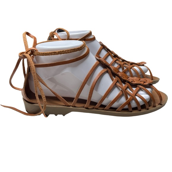 Westies Brown Leather Strap Sandals Size 8 - Picture 5 of 10